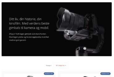 Zhiyun Tech Norge har de beste prisene direkte fra produsenten uten mellomledd.